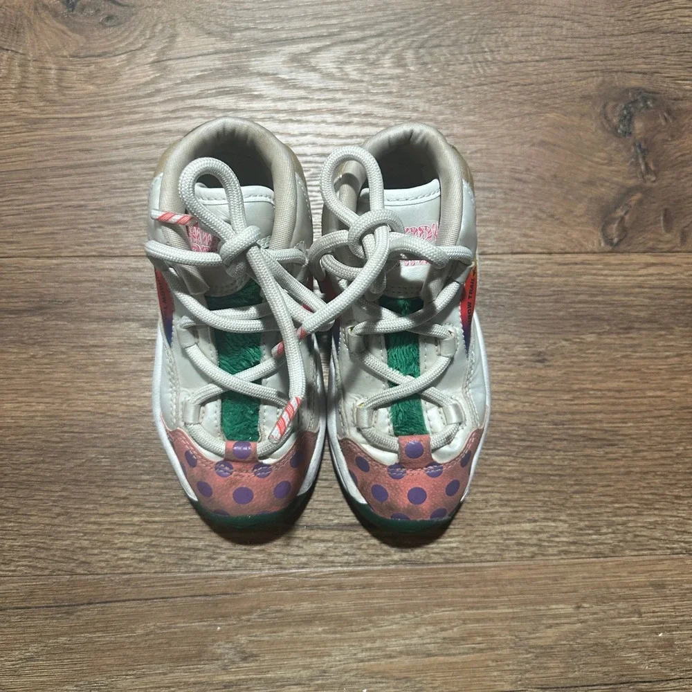 Reebok Candy Land Question Mid Sweet Moves‎ White Multi Kids Size 10 H05605